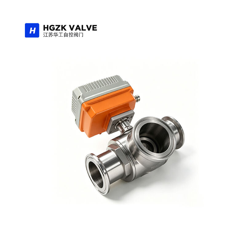 3-Way Clamp-End Ball Valve