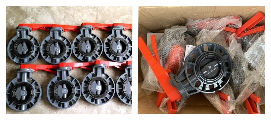 PDV-3UUX Pneumatic UPVC Butterfly Valve
