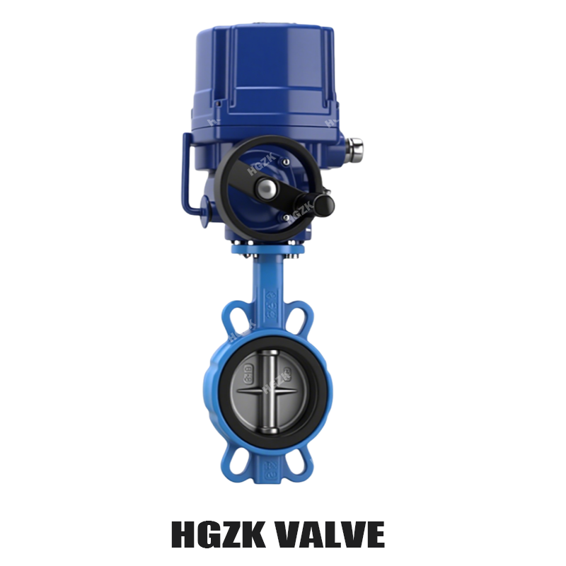 QT Electric Explosion-proof Handwheel Stainless Steel Plate Wafer Butterfly Valve