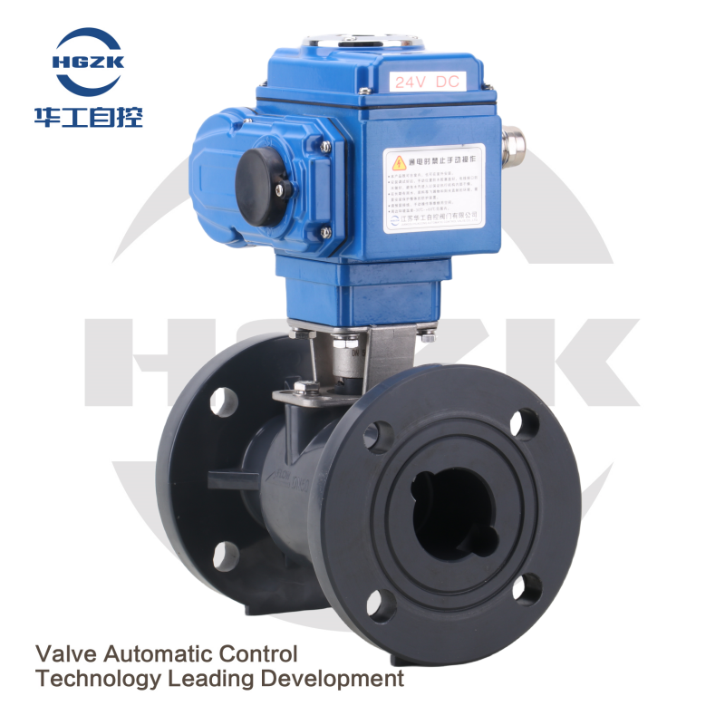 FRPP Electric Flange Ball Valve