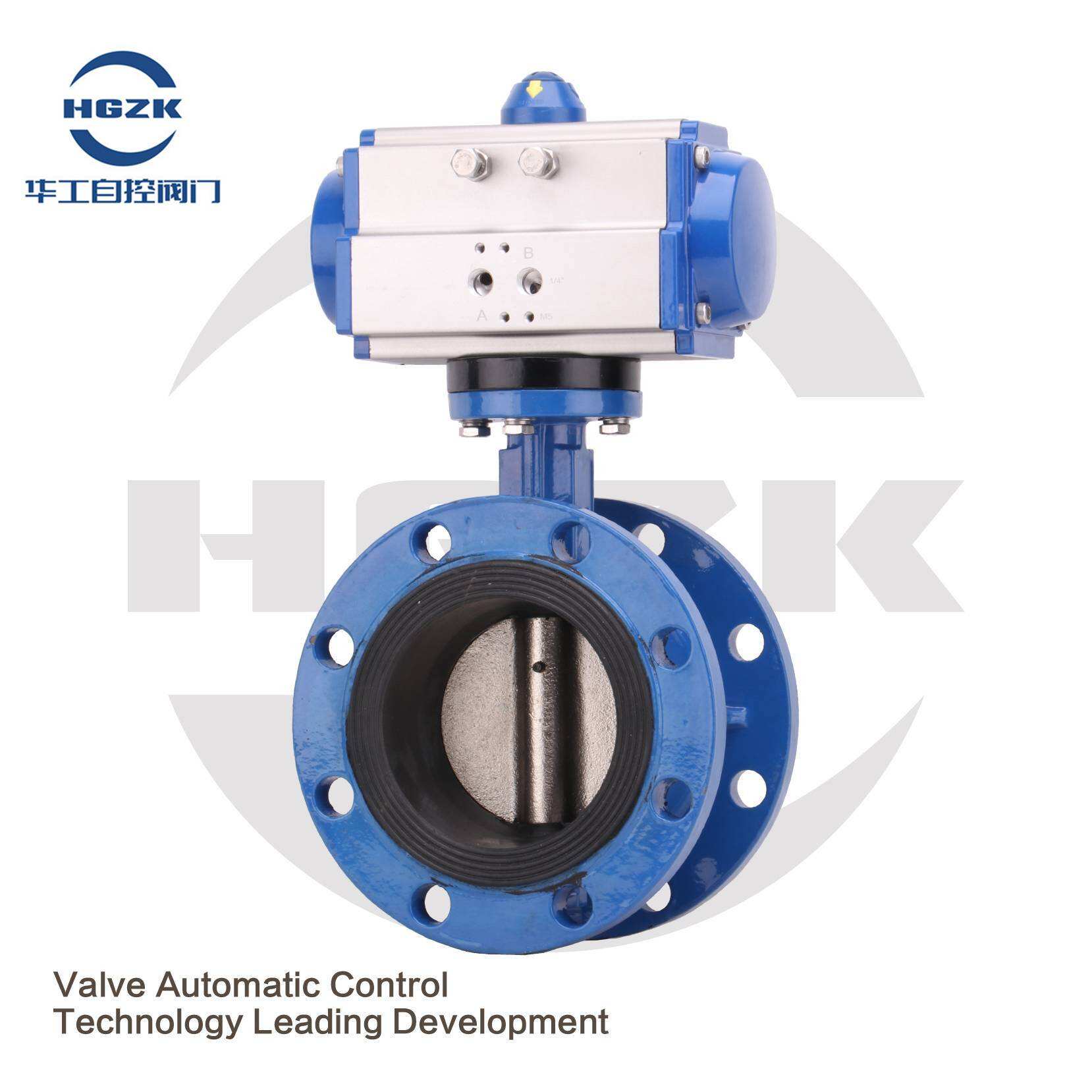PDV-2QQX Pneumatic Flange Butterfly Valve