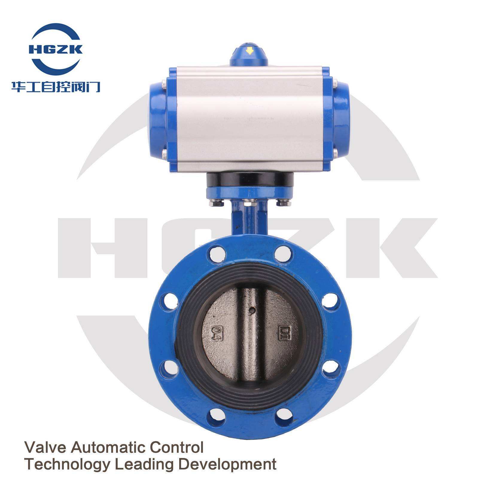 PDV-2QQX Pneumatic Flange Butterfly Valve