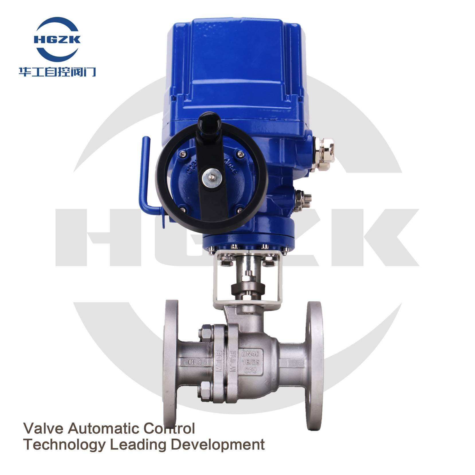 EQV-2PPF QT Explosion-proof Electric Stainless Steel Flange Ball Valve