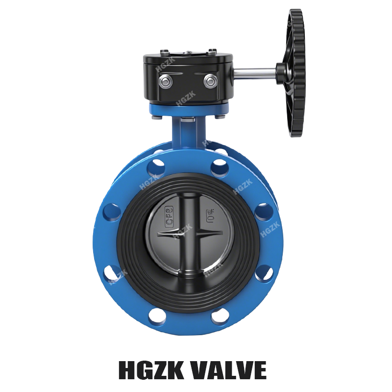 D341X-16P Turbine Flange Stainless Steel Plate Butterfly Valve