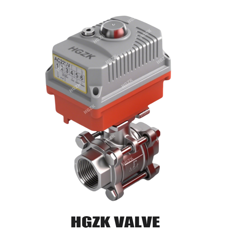 EQV-6PPF Micro Electric Threaded Ball Valve