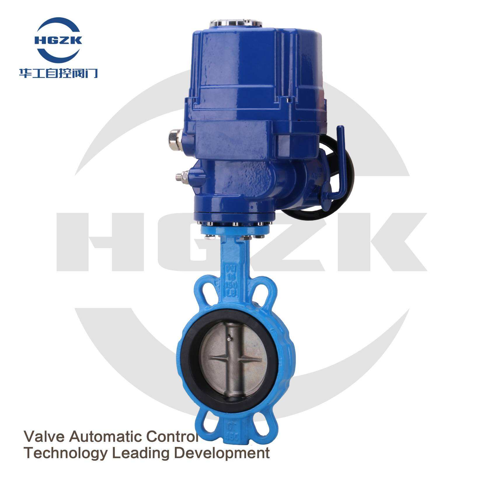 QT Electric Explosion-proof Handwheel Stainless Steel Plate Wafer Butterfly Valve