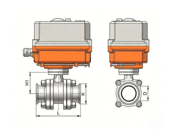 3-Piece Clamp-End Ball Valve