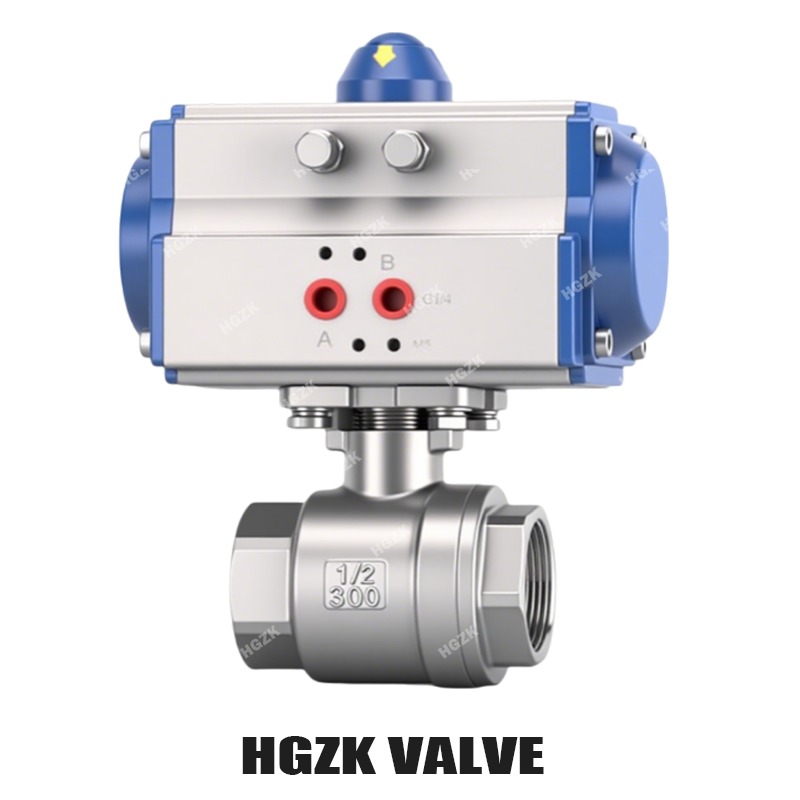 PQV-1PPF Pneumatic Two-piece Ball Valve