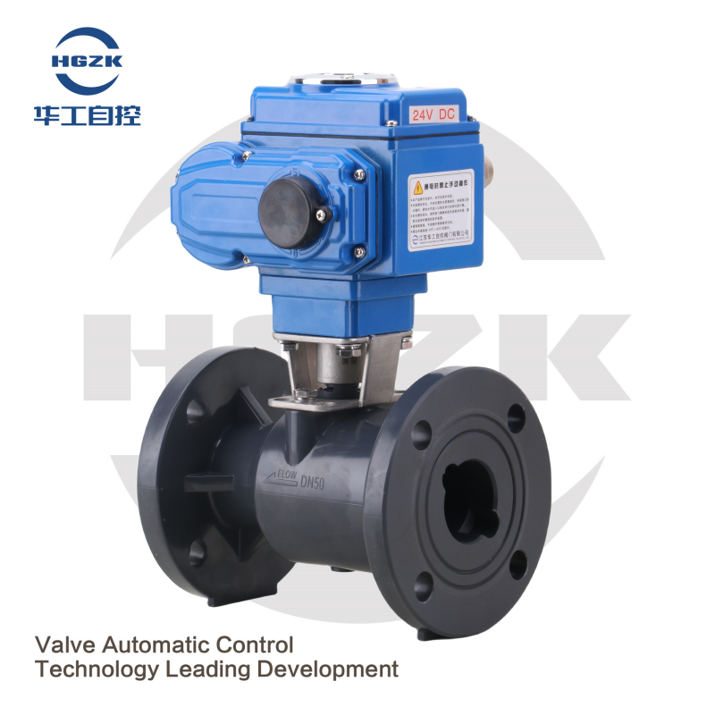 FRPP Electric Flange Ball Valve