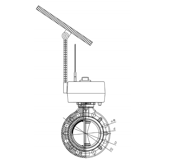 Solar Electric Plastic Butterfly Valve
