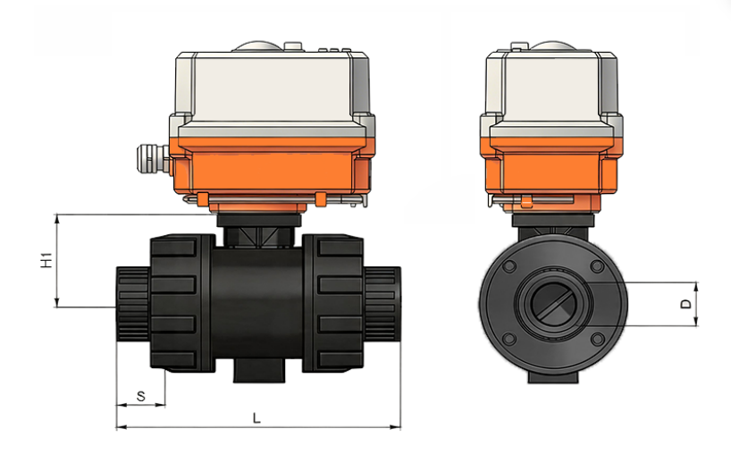 Plastic True Union Ball Valve