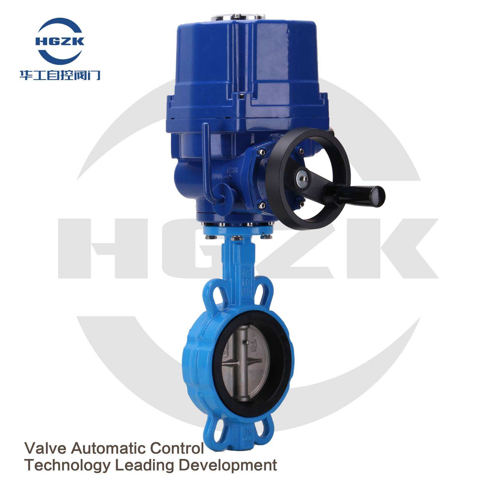 QT Electric Explosion-proof Handwheel Stainless Steel Plate Wafer Butterfly Valve