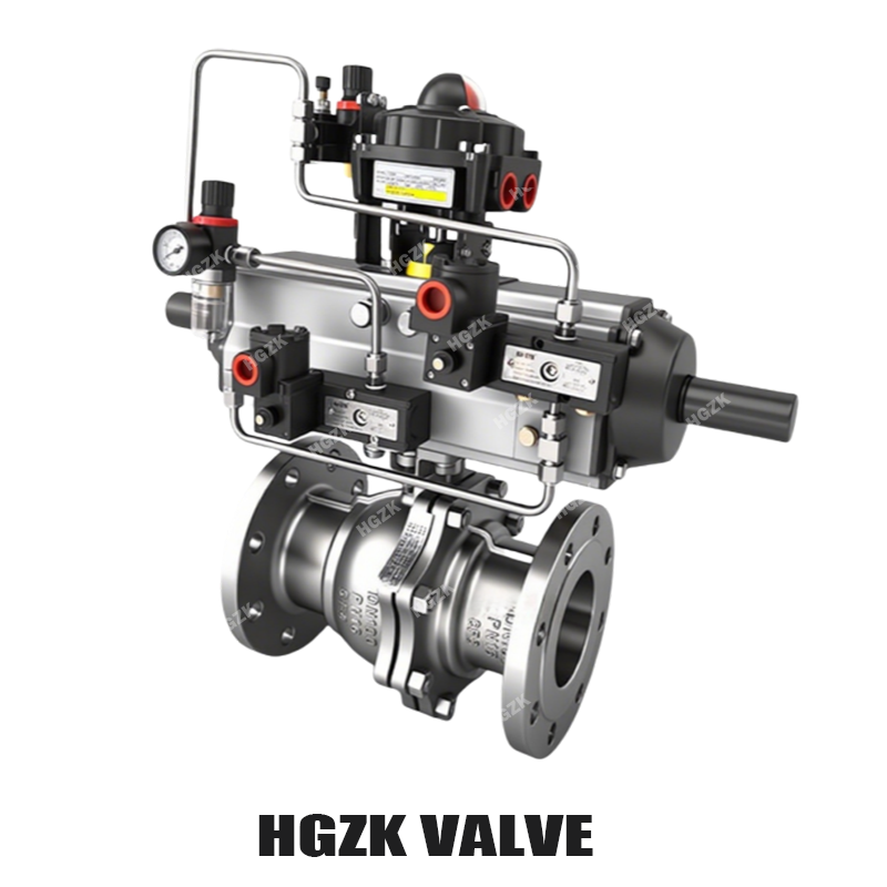 PQV-2PPF-3 Pneumatic Three-stage Ball Valve