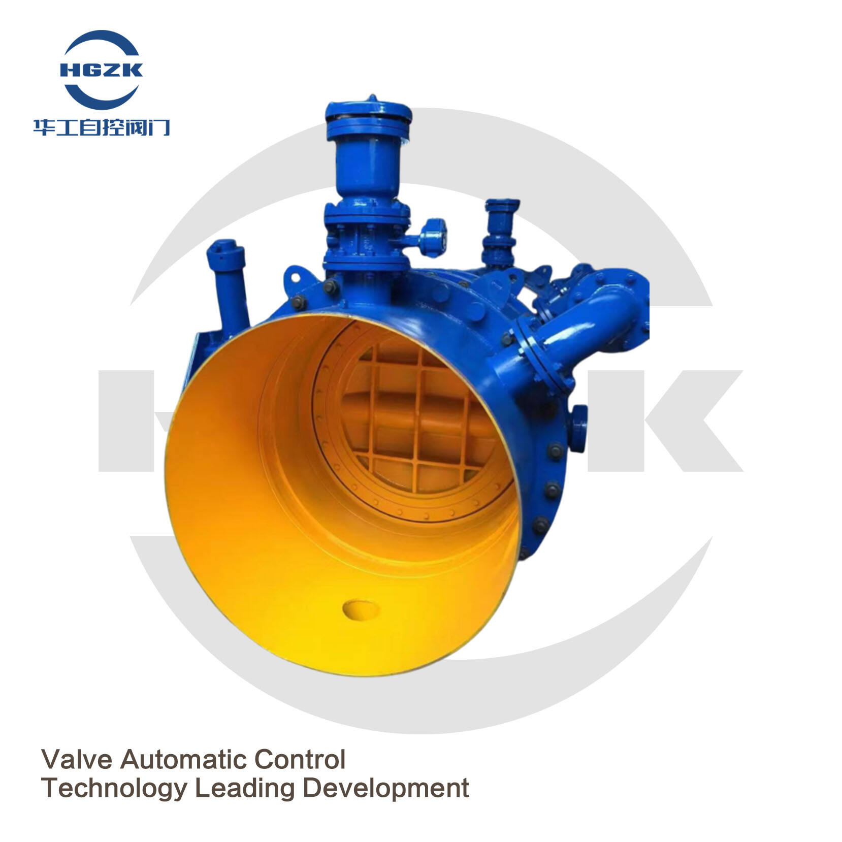 Three eccentric hard sealed flange butterfly valve for hydraulic control of water turbine inlet