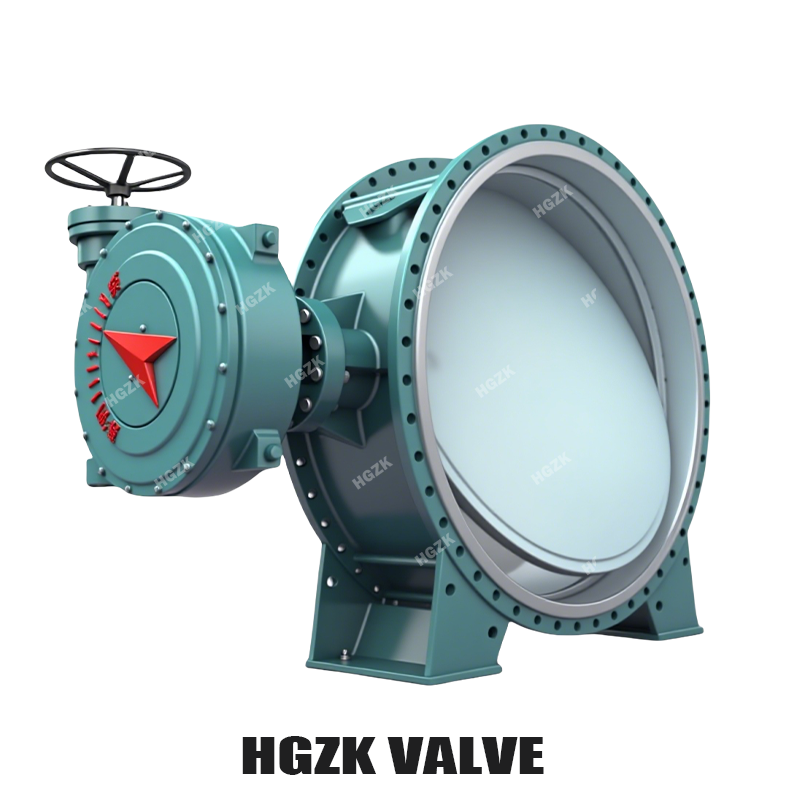 Large Diameter Hard Seal Turbine Butterfly Valve