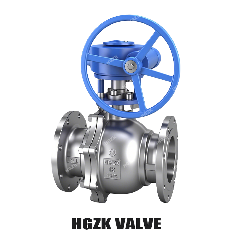 ANSI Flange Turbine Ball Valve