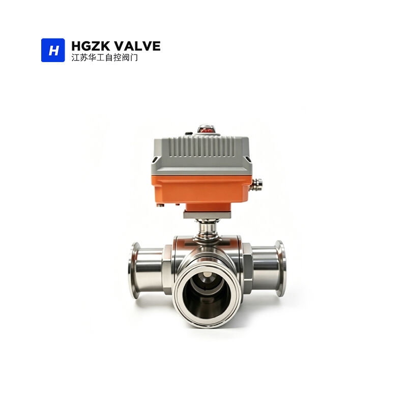 3-Way Clamp-End Ball Valve