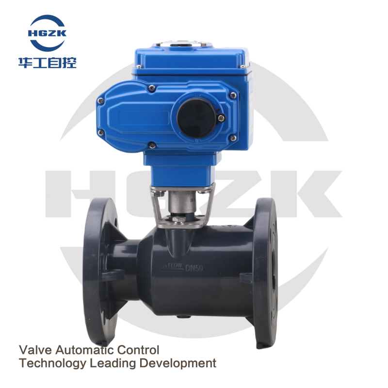 FRPP Electric Flange Ball Valve