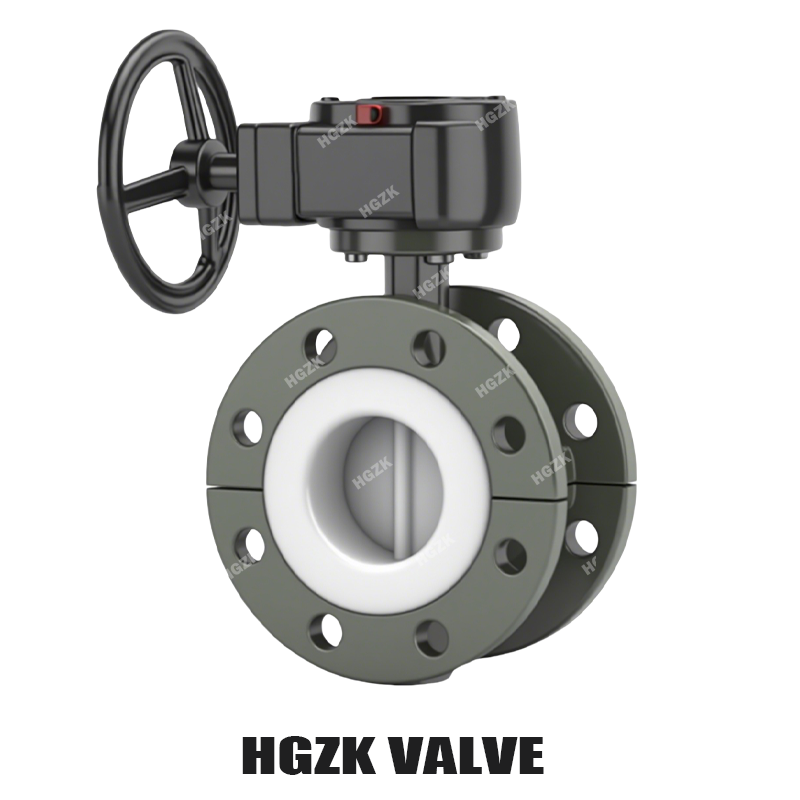 Turbine Lined Fluorine Butterfly Valve
