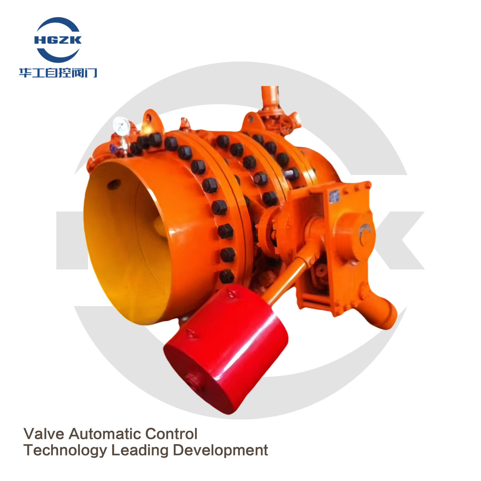 Three eccentric hard sealed flange butterfly valve for hydraulic control of water turbine inlet