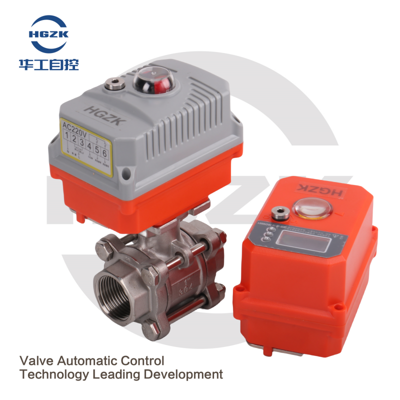 EQV-6PPF Micro Electric Threaded Ball Valve