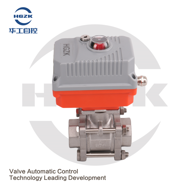 EQV-6PPF Micro Electric Threaded Ball Valve