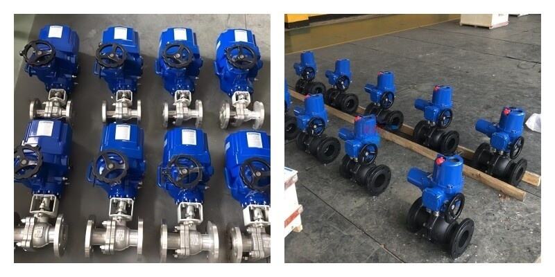 EQV-2PPF QT Explosion-proof Electric Stainless Steel Flange Ball Valve