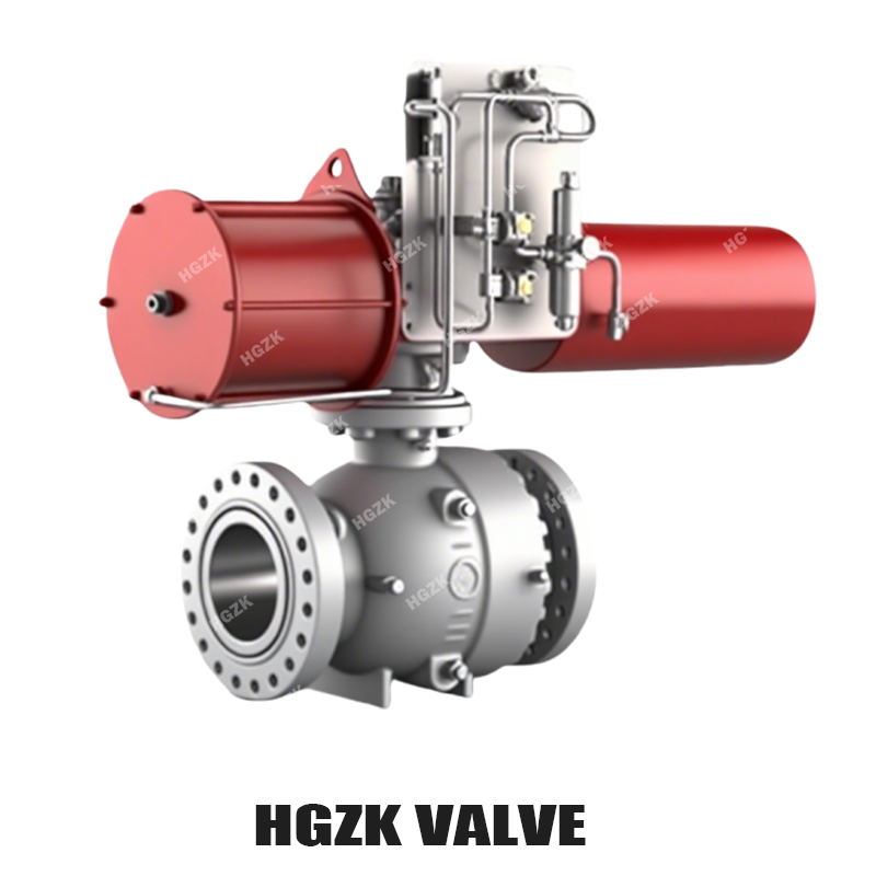 Pneumatic Fork Type Flanged Ball Valve