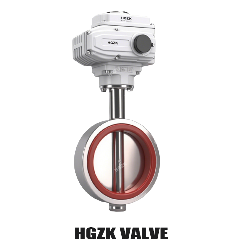 Electric Sanitary Silicone Wafer Butterfly Valve