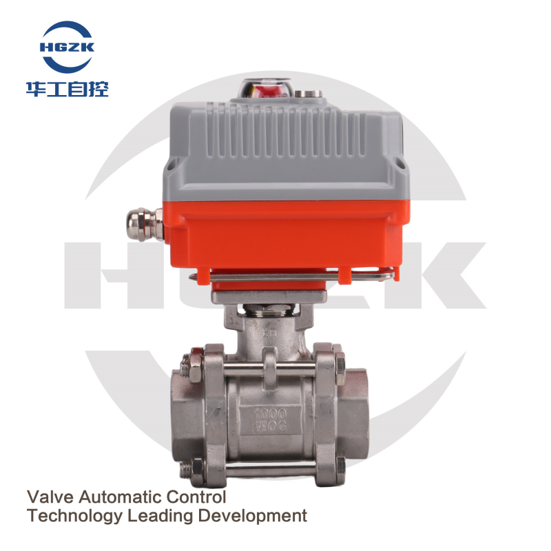 EQV-6PPF Micro Electric Threaded Ball Valve