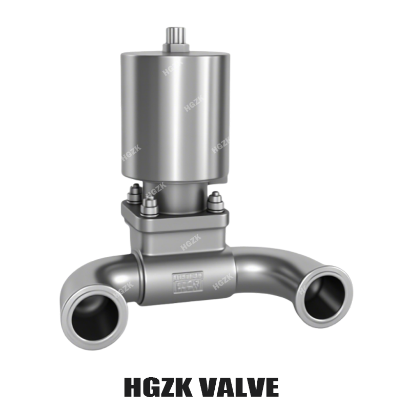 Pneumatic Tee U-shaped Quick-installation Diaphragm Valve