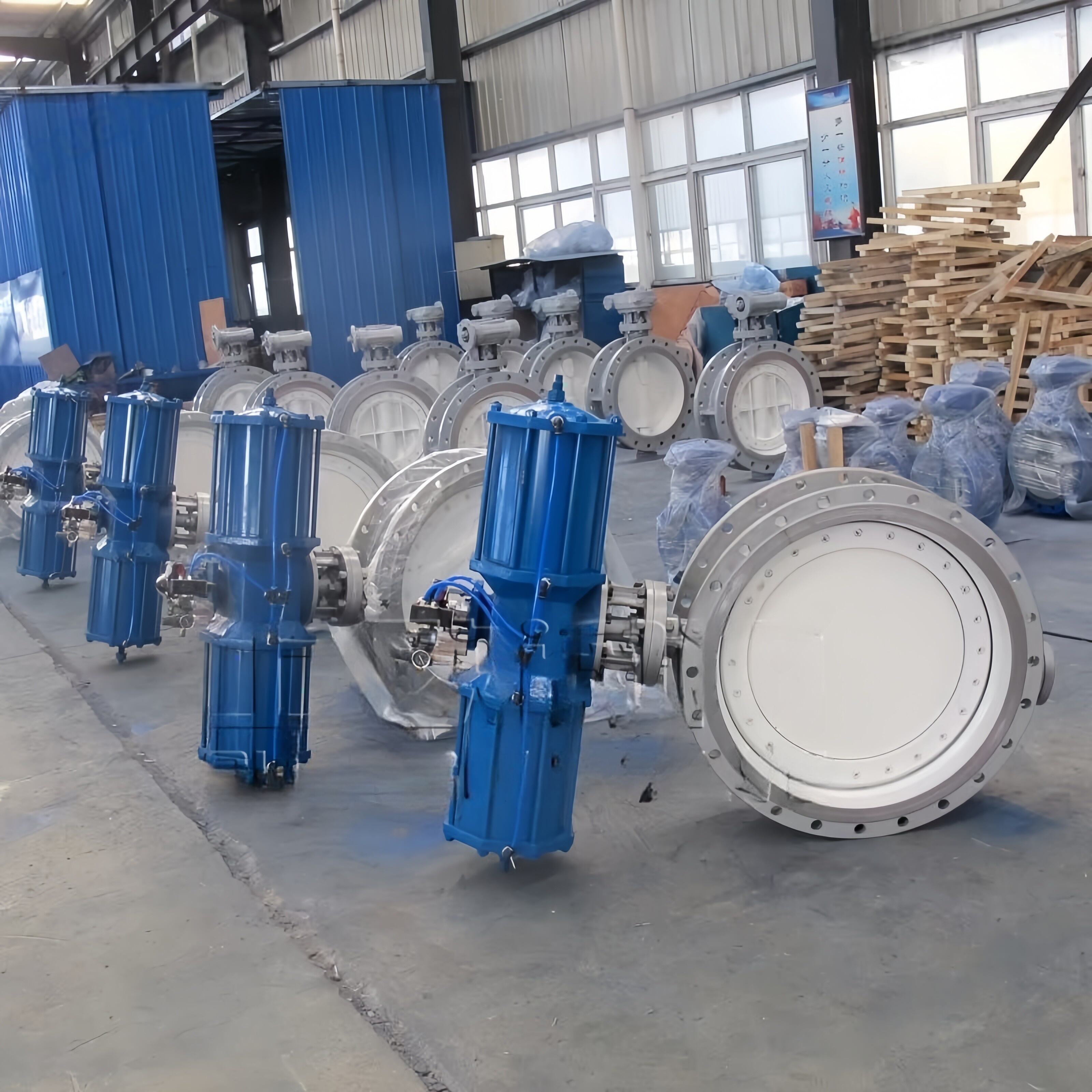 Pneumatic Flange Hard Seal Butterfly Valve D643H