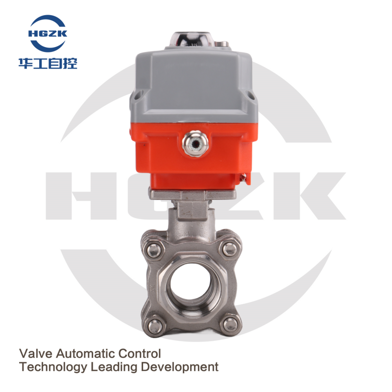 EQV-6PPF Micro Electric Threaded Ball Valve