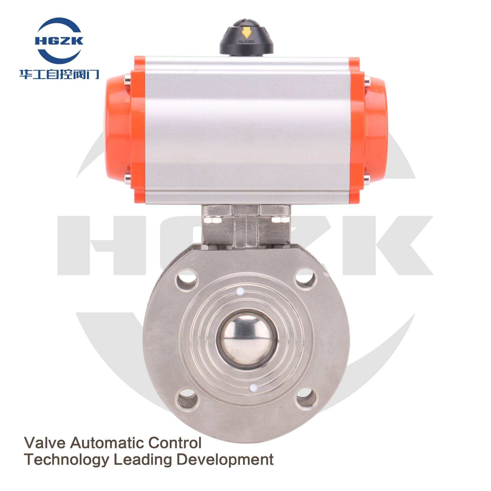 PQV-2PPH Pneumatic Italian Ultra-thin Ball Valve