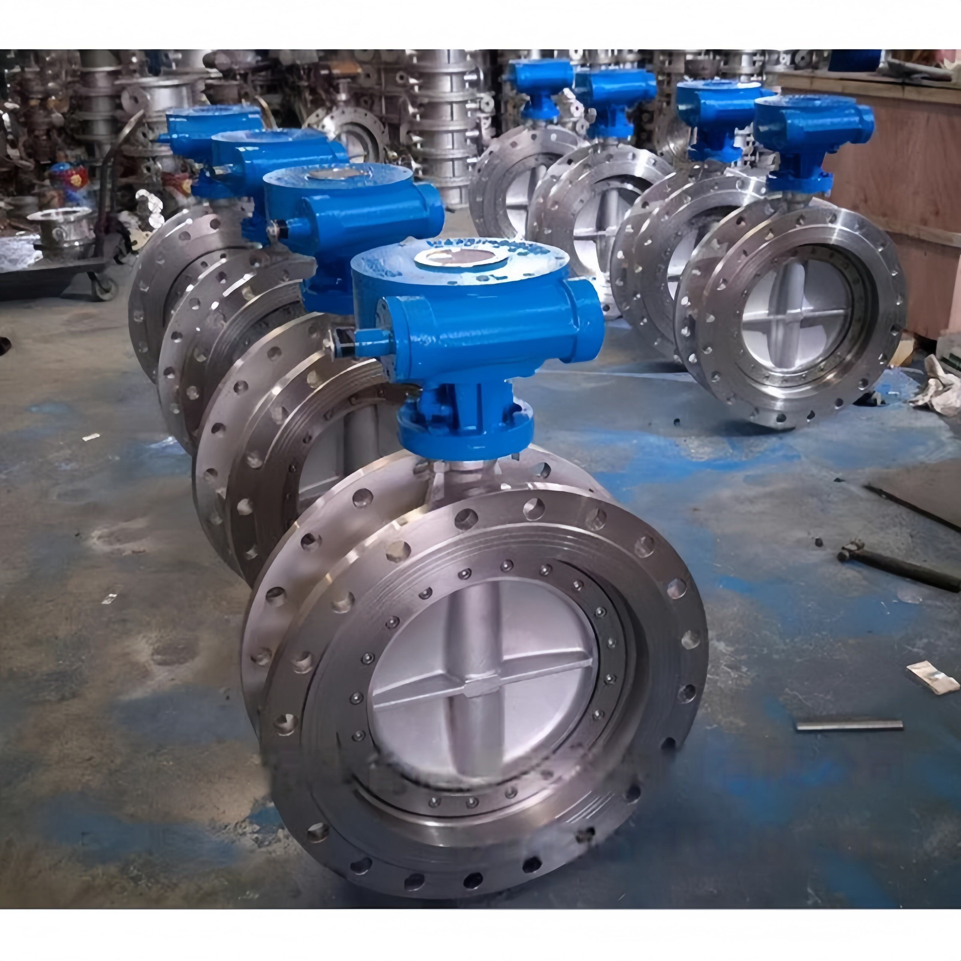 D343W-16 Turbine Flange Hard Seal Butterfly Valve